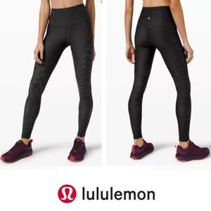 Lululemon Mapped Out High Rise Tight 28" *Camo print leggings exercise workout